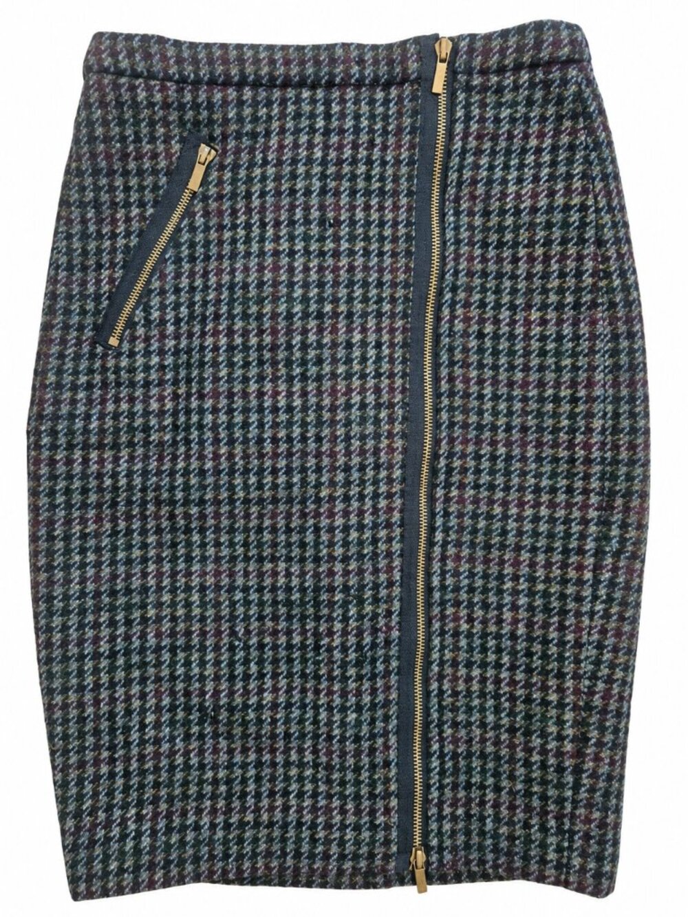 J.Crew, Pencil Skirt, Wool Plaid, Size 00